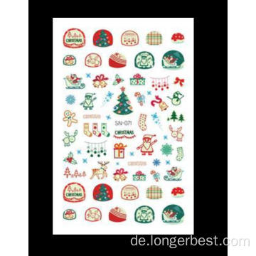 Custom 3D Nail Art Sticker Weihnachtsdesign